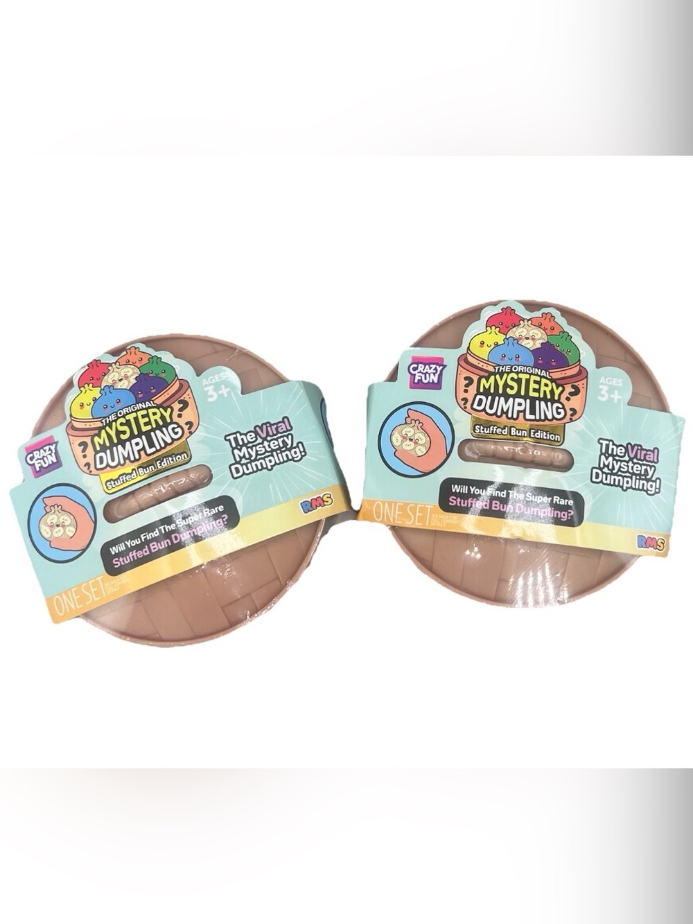 RMS Crazy Fun 🤩  Set of 2 ~ Stuffed Bun Edition Mystery Dumpling Squishies NEW